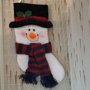 Festive 17" Snowman Christmas Stocking
